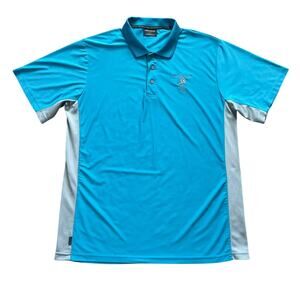 Calcutta Dirty Hooker Mens Blue Fishing Polo Shirt Size Large